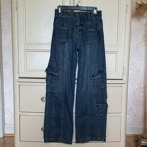 BDG Y2K Cargo Jean Wide Leg Pockets Size 25